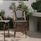 Flash Furniture Bordeaux Stackable IndoorOutdoor French Bistro 26 Counter Height Stool, BlackWhite and Bamboo SDA-AD642001-CS-BKWH-NAT-GG - alternate 1